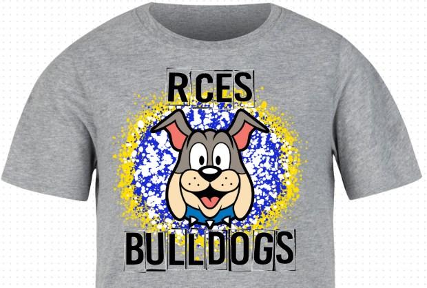 RCES Bulldogs "Champ" Paint Splatter Tee