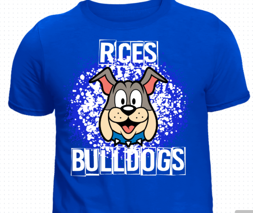 RCES Bulldogs "Champ" Paint Splatter Tee 5