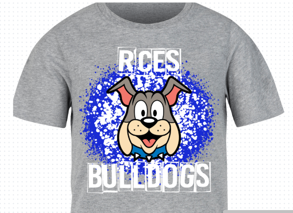 RCES Bulldogs "Champ" Paint Splatter Tee 5