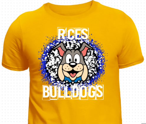 RCES Bulldogs "Champ" Paint Splatter Tee 6
