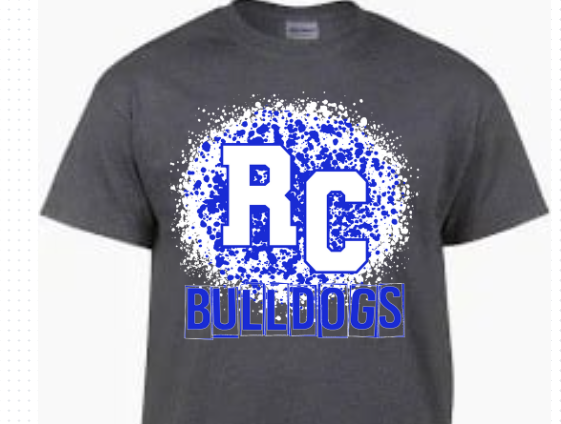 RC Paint Splatter Bulldogs Tee (WHITE)