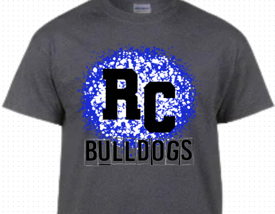 RC Paint Splatter Bulldogs Tee (BLK)