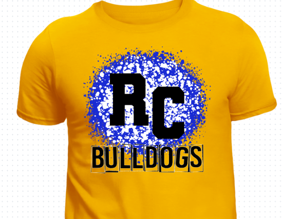 RC Paint Splatter Bulldogs Tee (BLK)