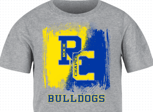 RCES Bulldog Paint Brush Tee