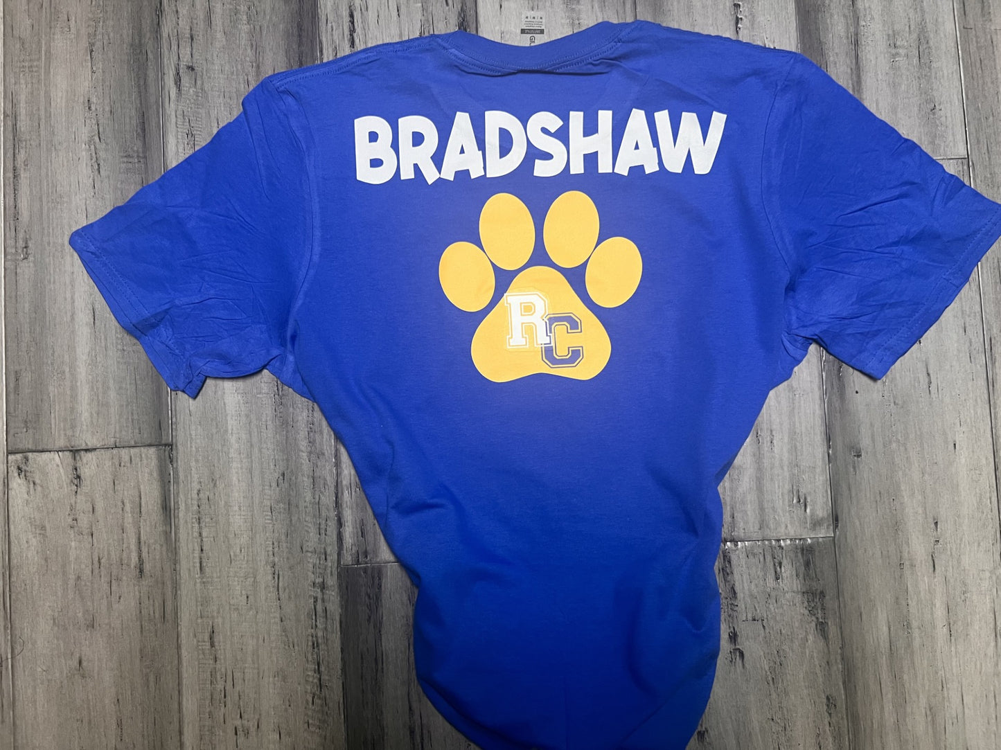 Circle Rock Chapel logo -royal blue, gold , and white