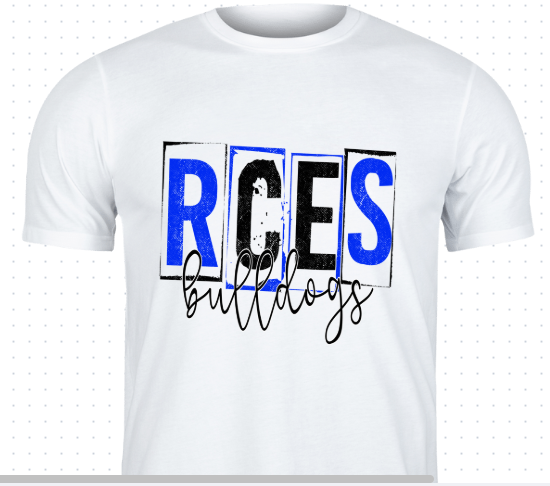 RCES Distressed Frame T Shirt