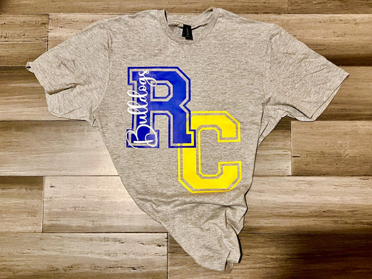 RC Gray Collegiate tee