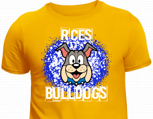 RCES Bulldogs "Champ" Paint Splatter Tee 5