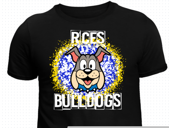 RCES Bulldogs "Champ" Paint Splatter Tee 4