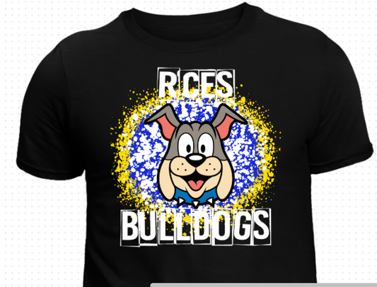 RCES Bulldogs "Champ" Paint Splatter Tee 4