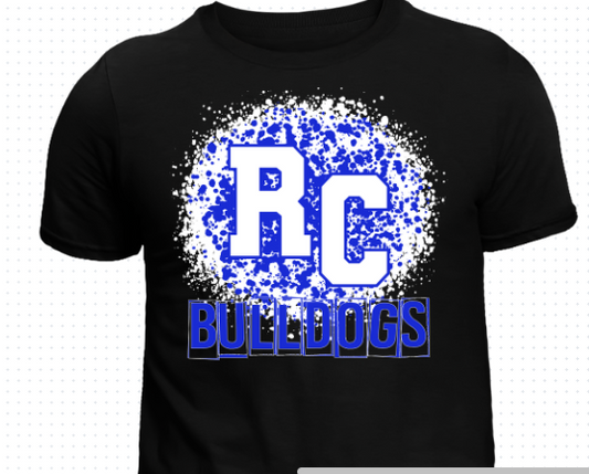 RC Paint Splatter Bulldogs Tee (WHITE)