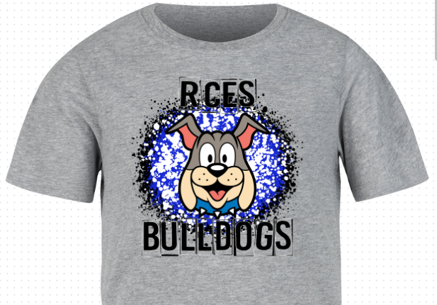 RCES Bulldogs "Champ" Paint Splatter Tee 2