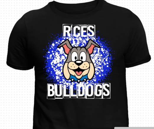 RCES Bulldogs "Champ" Paint Splatter Tee 5