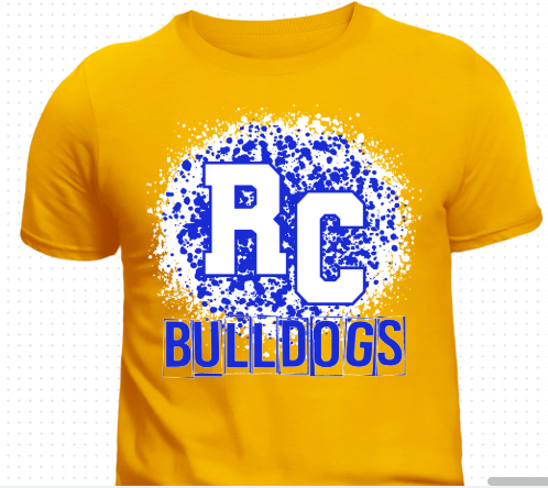RC Paint Splatter Bulldogs Tee (WHITE)