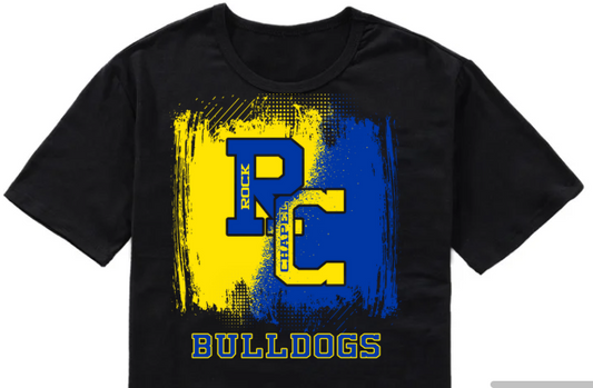 RCES Bulldog Paint Brush Tee