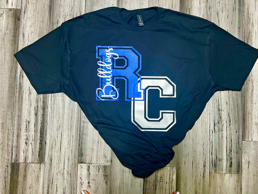 RC Blk Collegiate tee