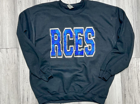 RCES GLITTER  SWEATSHIRT