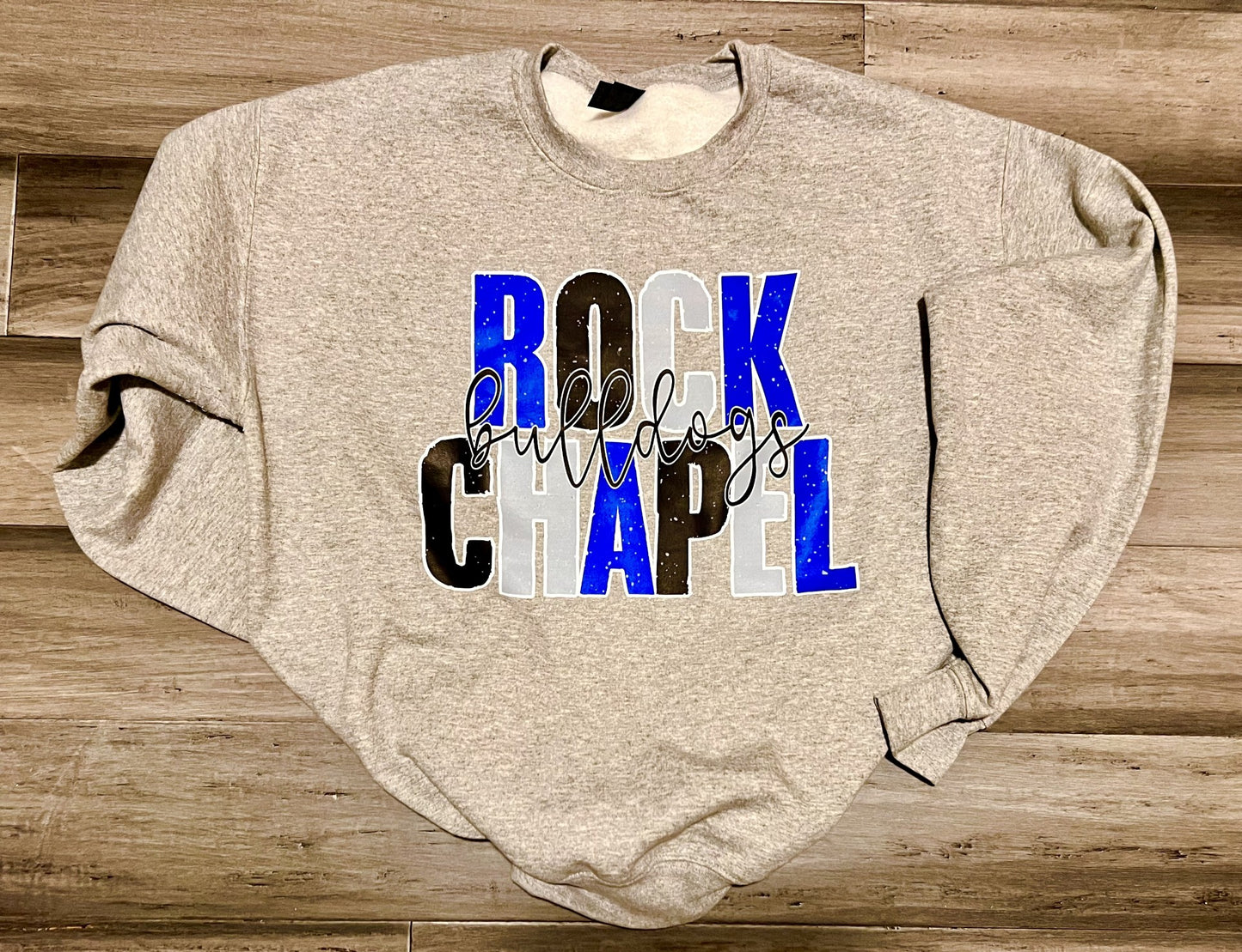 Rock Chapel Distressed Sport Gray Sweatshirt