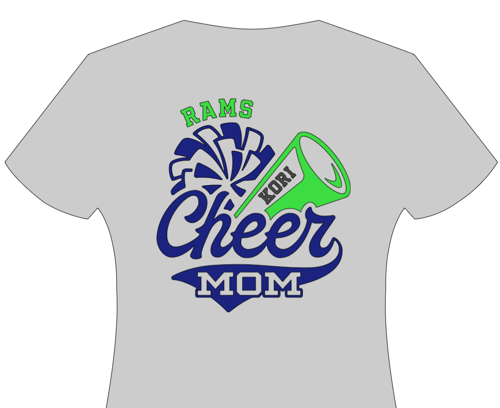 CHEER MOM! School Spirit TEE