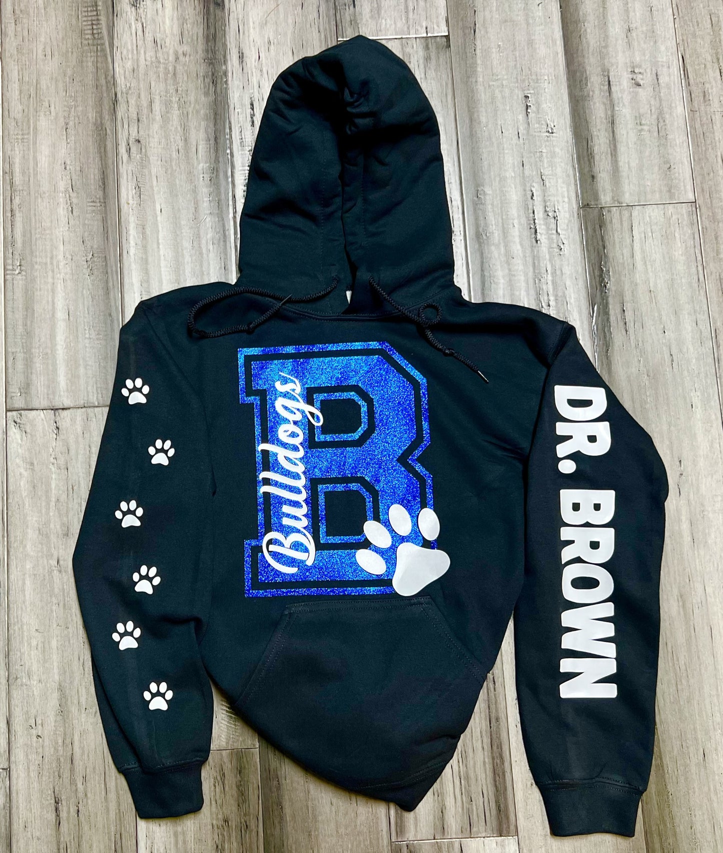 Collegiate "B" Glittery Hoodie