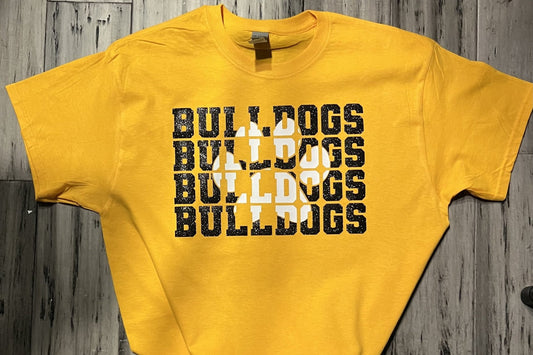 Bulldog Mirror Yellow Tee