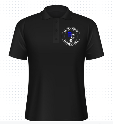 Black RC Rock Chapel Polo Shirt